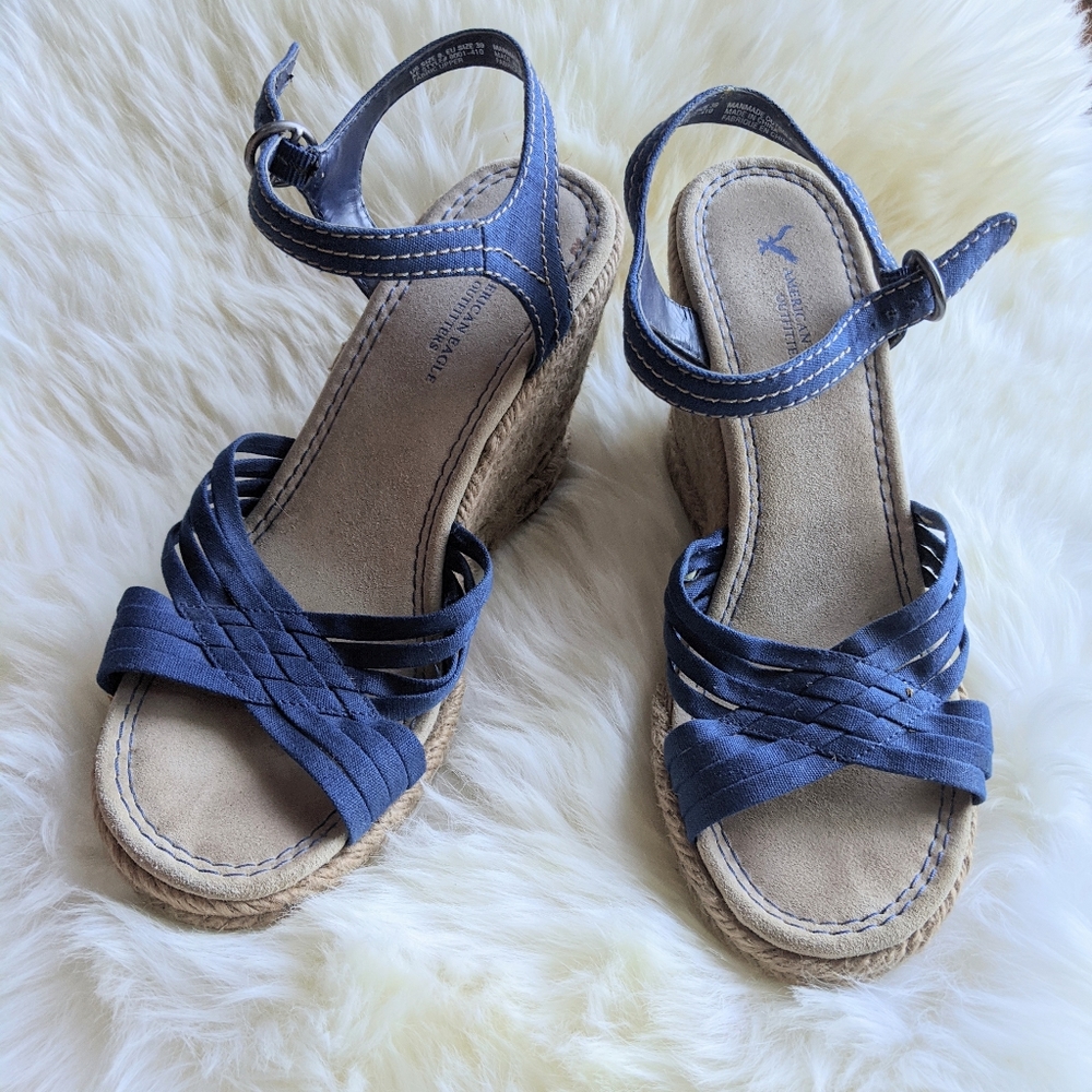 Strappy Wedge Sandals